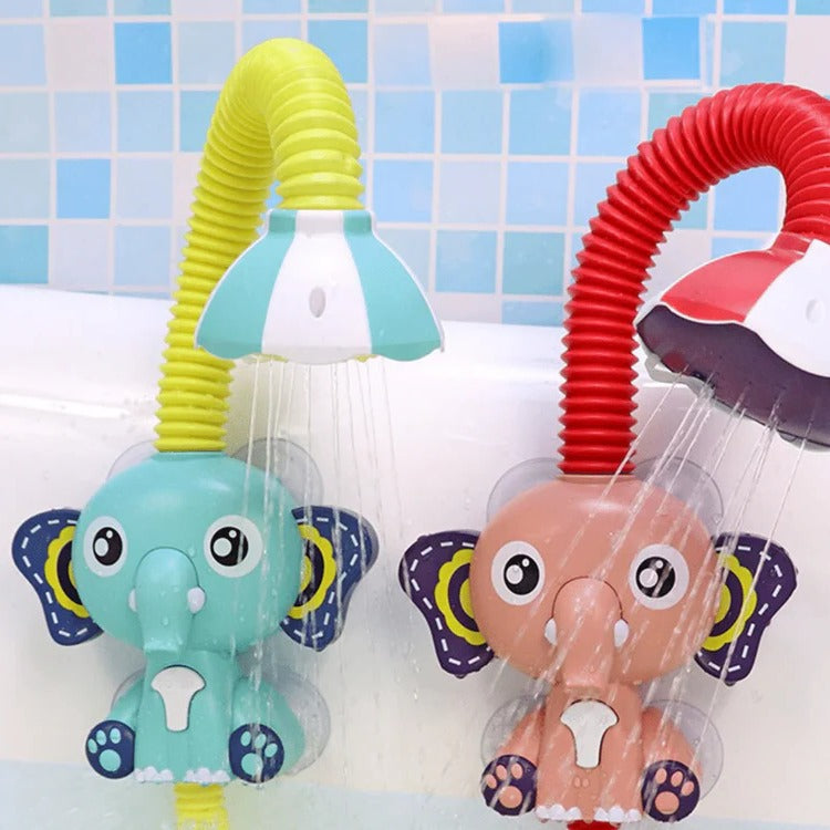 Electric Handheld Water Sprinkler for Infants - in use