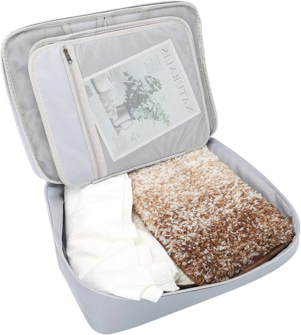 Document Organizer - Multi-Layer Safety Bag with Zipper for Cards, - alternate angle