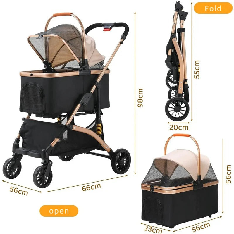 Dog Stroller & Transport Box - detail
