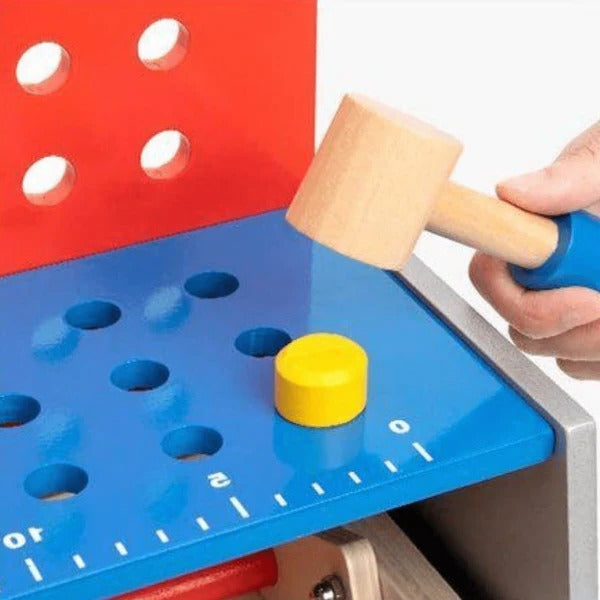 Exclusive Kids Pretend Play Realistic Work Tool Bench Toy - detail