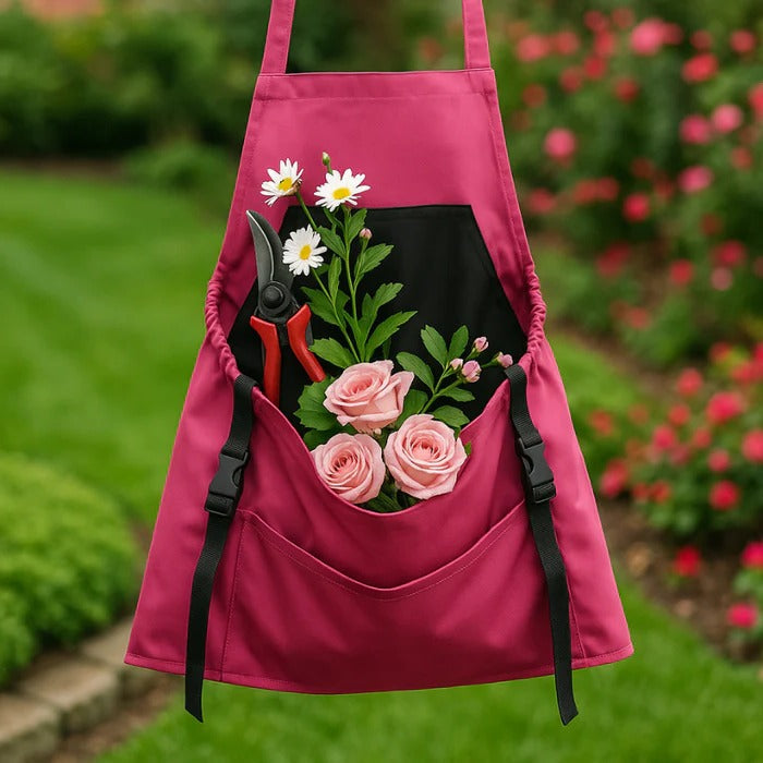 Durable Harvesting Apron With Drop-Release Pouch - detail