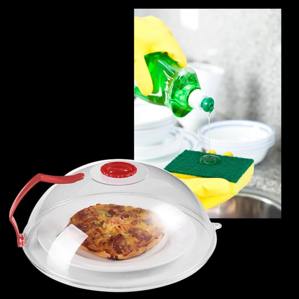 Anti-Splash Microwave Protective Cover - alternate angle