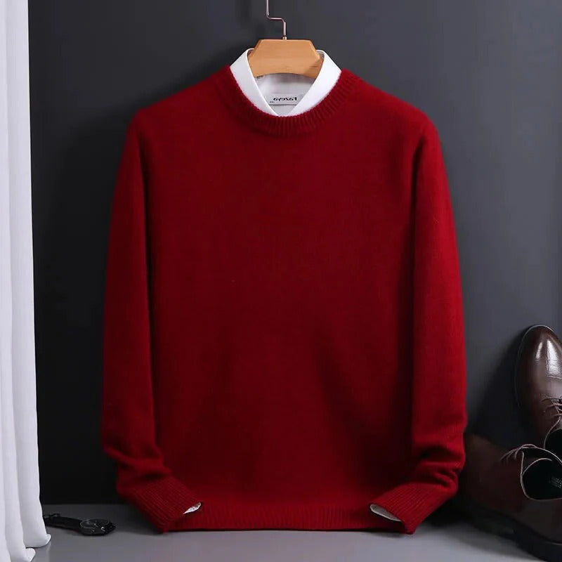 Exclusive men's cashmere jumper - alternate angle