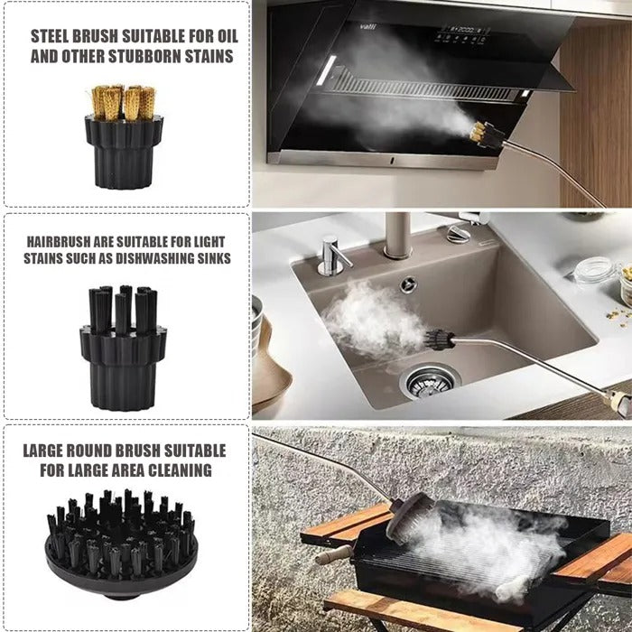 2500W High Pressure Steam Cleaner with Gloves - in use