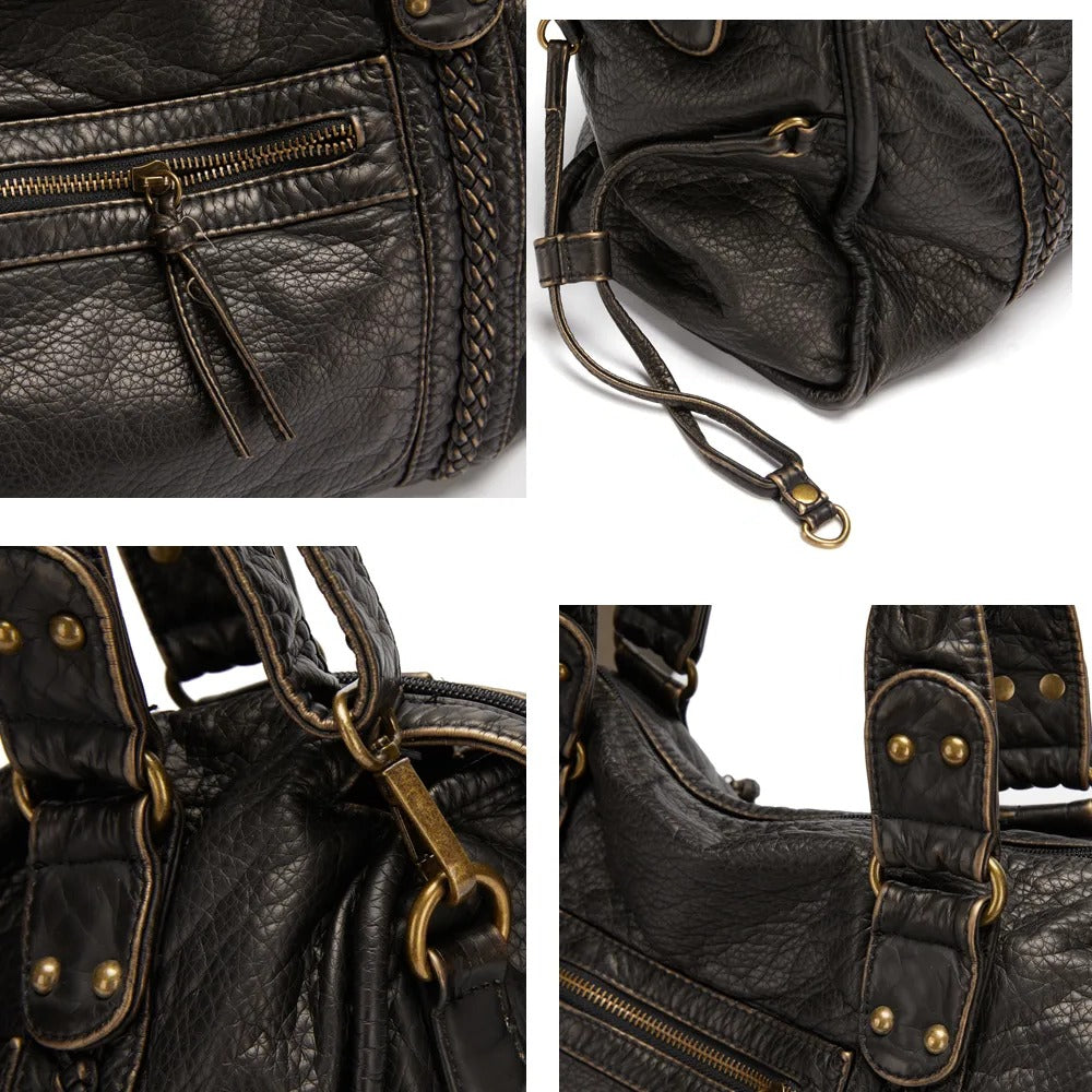 Black Handbag for Classes - detail
