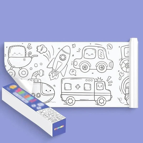 Children's Drawing Roll - alternate angle