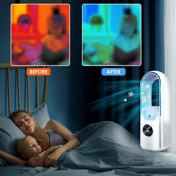 Blade-Free Silent Portable Air Conditioner for Home and Office - alternate angle