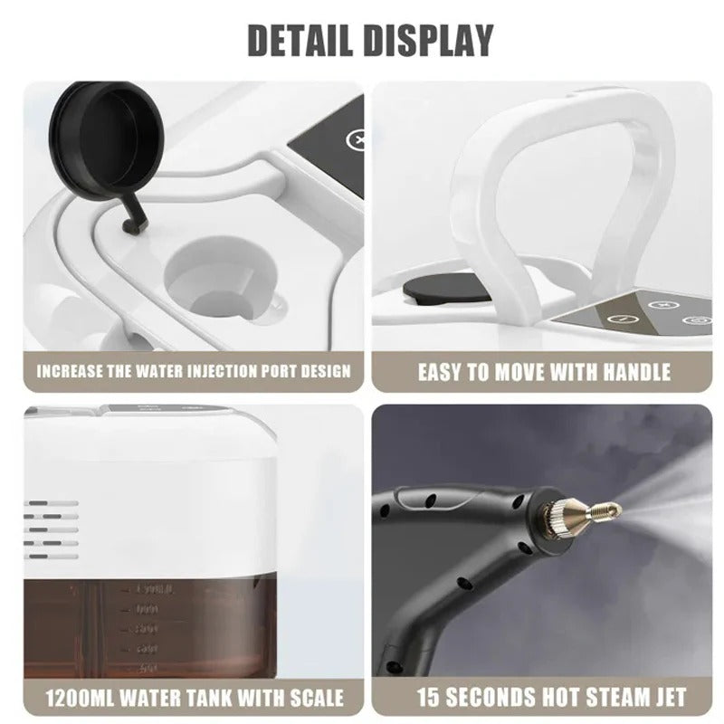 2500W High Pressure Steam Cleaner with Gloves - detail