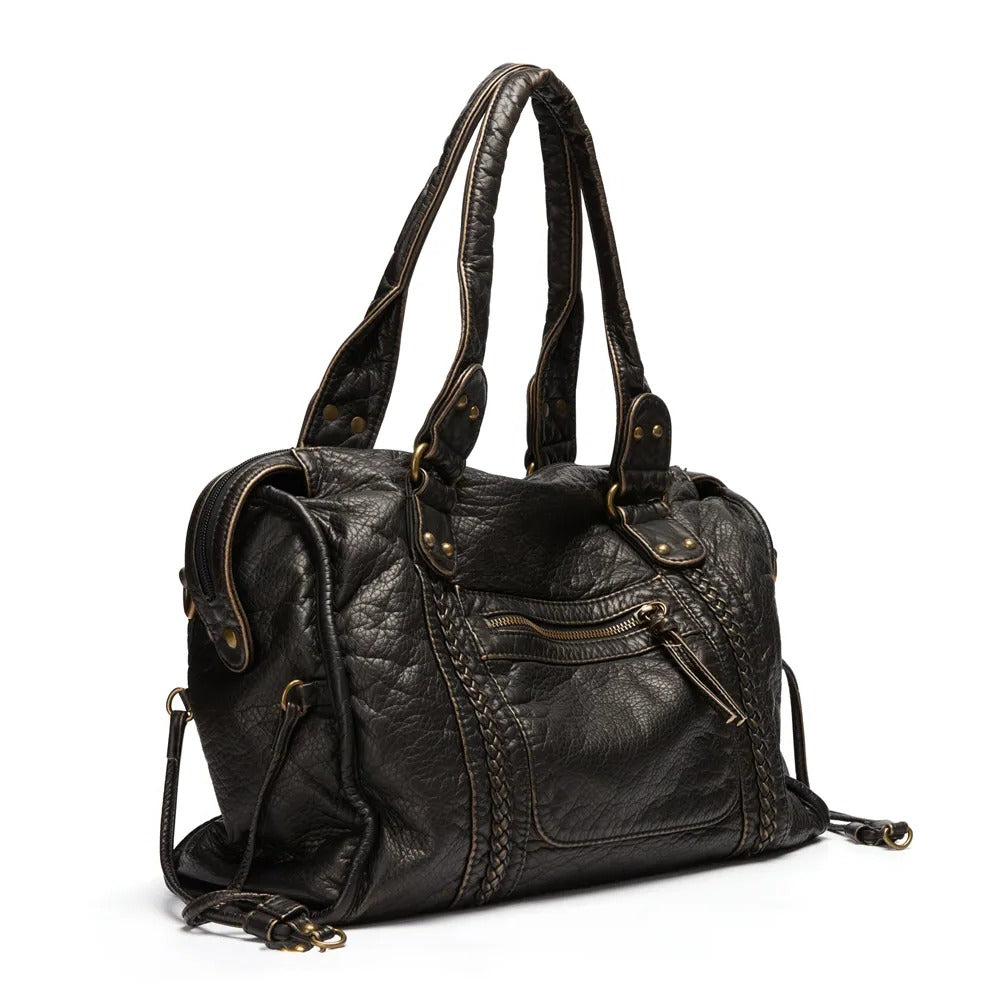 Black Handbag for Classes - alternate angle