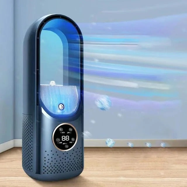 Blade-Free Silent Portable Air Conditioner for Home and Office - in use
