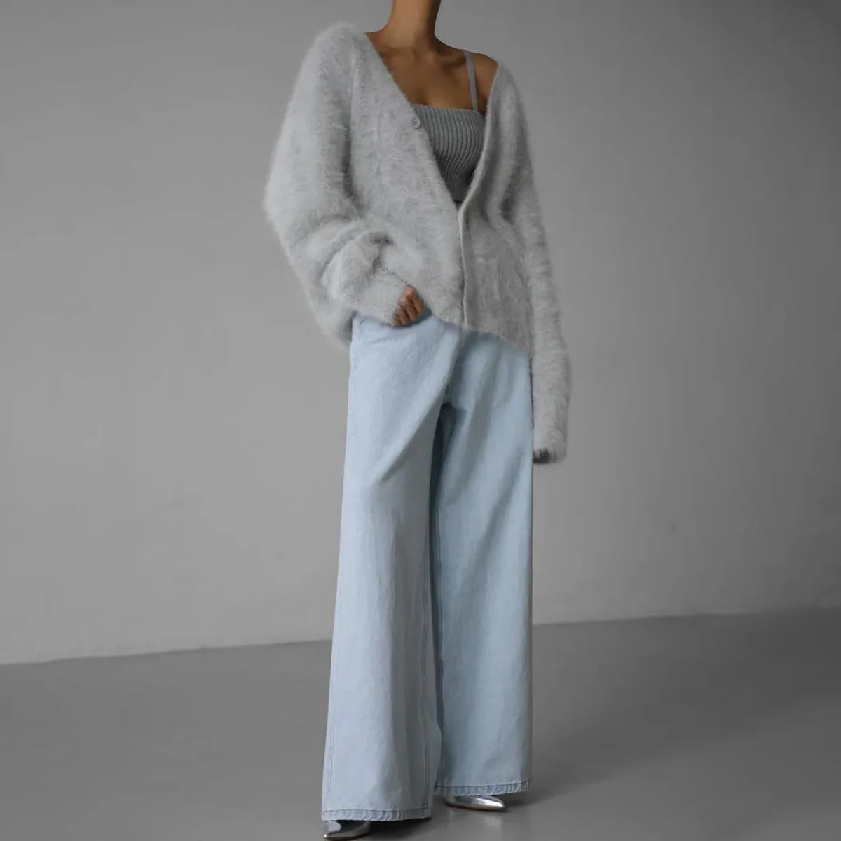 Women's Pure Cashmere Sweater - detail