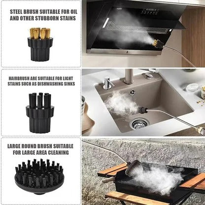 High-Pressure Steam Cleaning Tool - in use