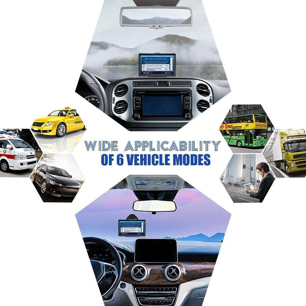 7-Inch GPS Navigation System with Lifetime US Maps, Traffic Updates & - detail
