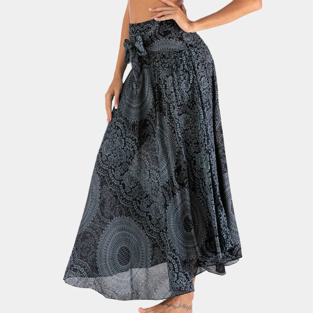 Bohemian Maxi Skirt For Women - in use