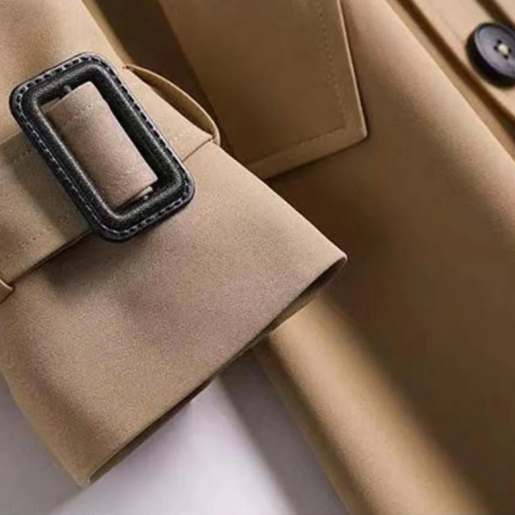 Classic Trench Coat With A Timeless Style - detail