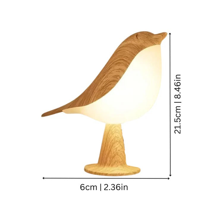 Bird Lamp with Adjustable Colors and Aroma Diffuser - in use