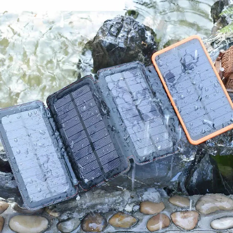 Solar Power Bank - 26,800mAh, Dual USB, Waterproof - alternate angle