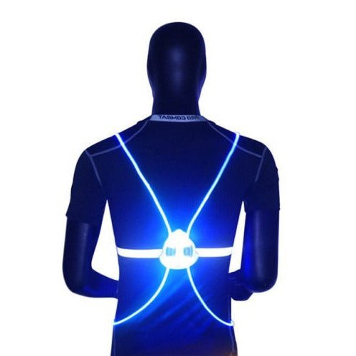 360 degrees Reflective LED Flash Night Vest - detail