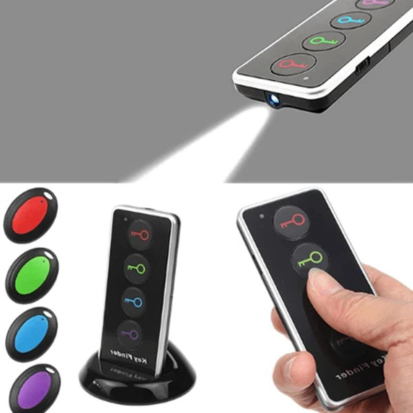 Anti-Lost Transmitter for Keys and Wallet with 4-In-1 LED Wireless Remote - alternate angle