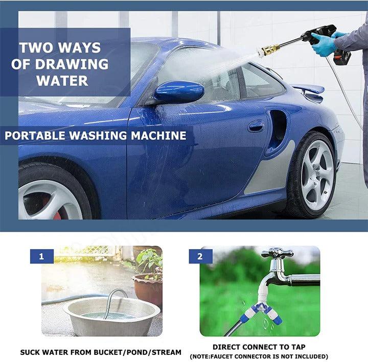 Cordless High Pressure Washer with 2 Batteries - detail