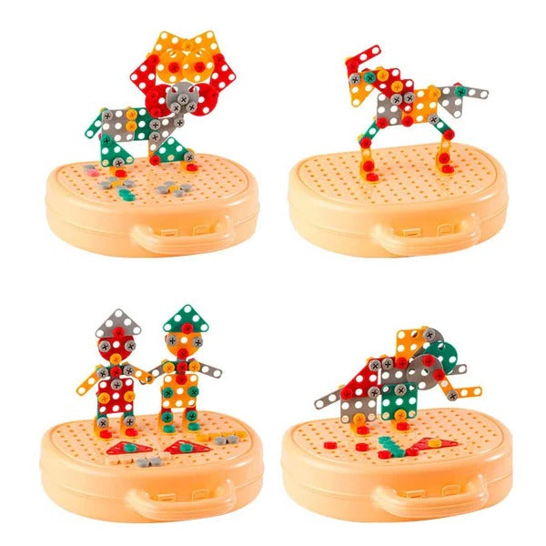 Children Electric Drill Puzzle Toolbox - detail