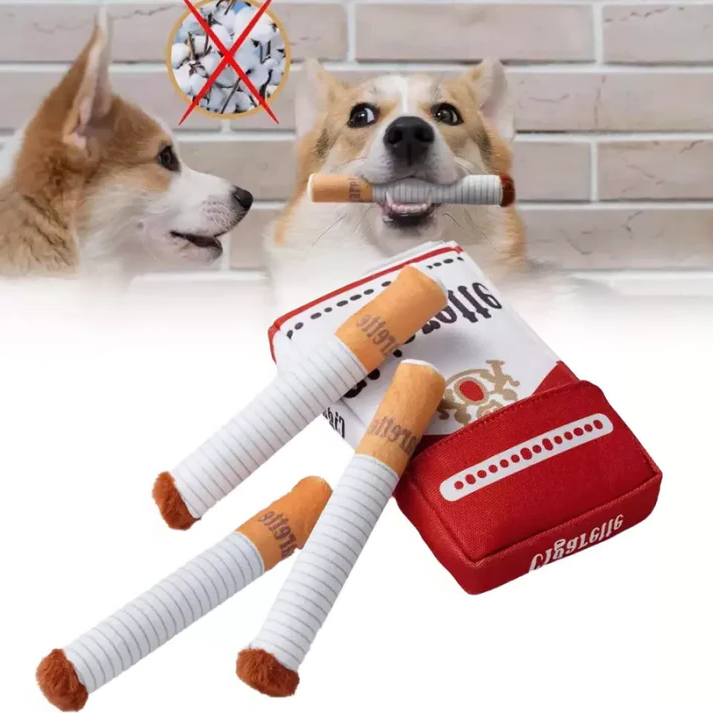 Cigarette Dog Toys - alternate angle