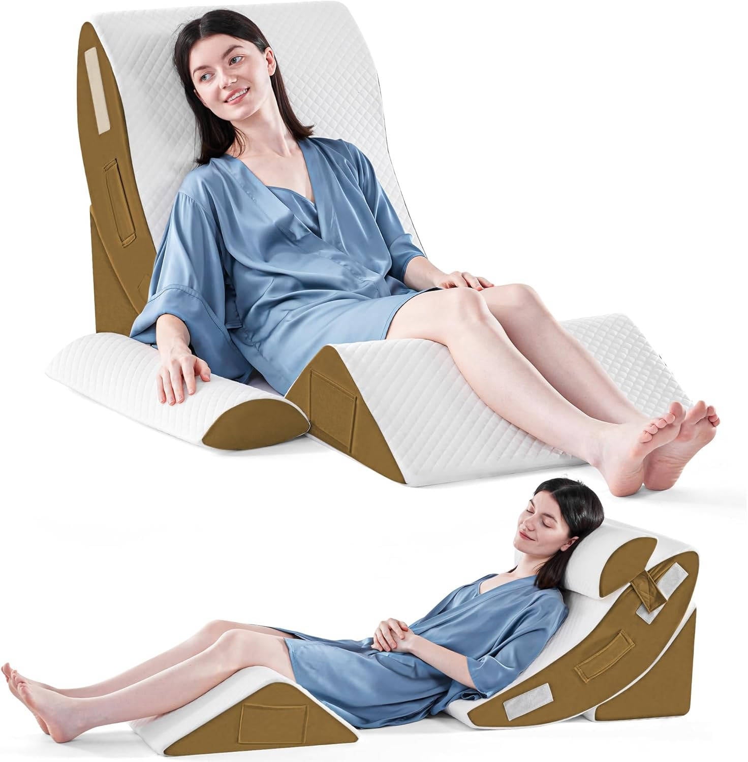 4Pcs Orthopedic Bed Wedge Pillow Set - detail