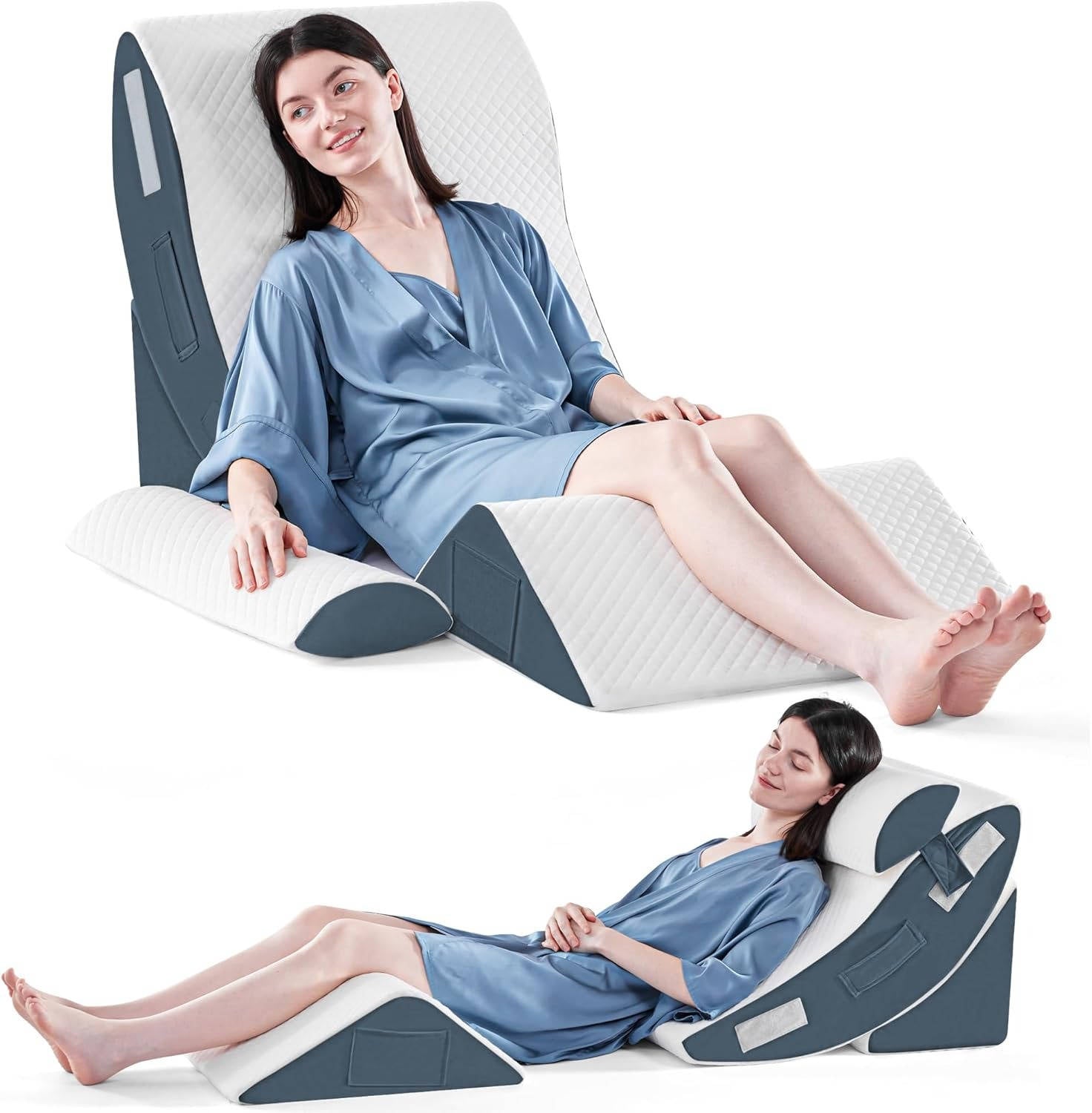4Pcs Orthopedic Bed Wedge Pillow Set - alternate angle
