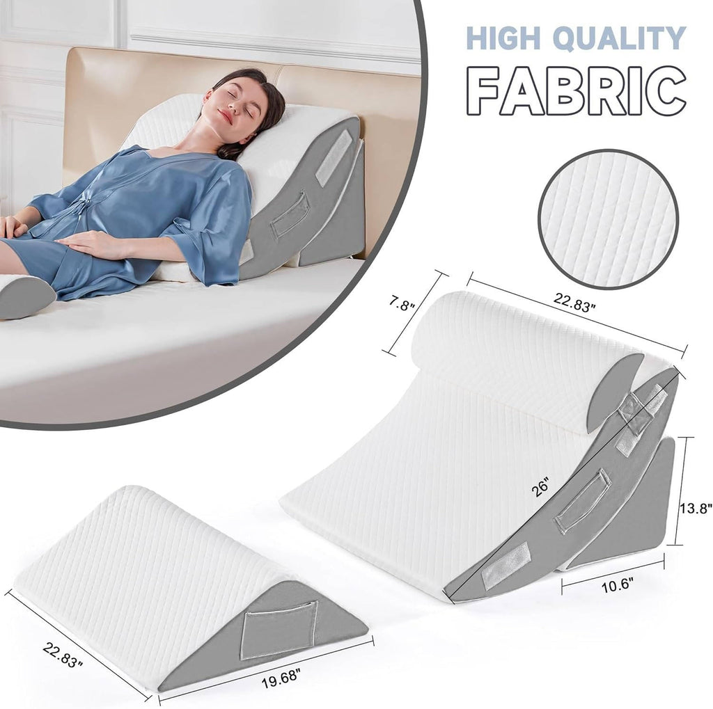 4Pcs Orthopedic Bed Wedge Pillow Set - alternate angle