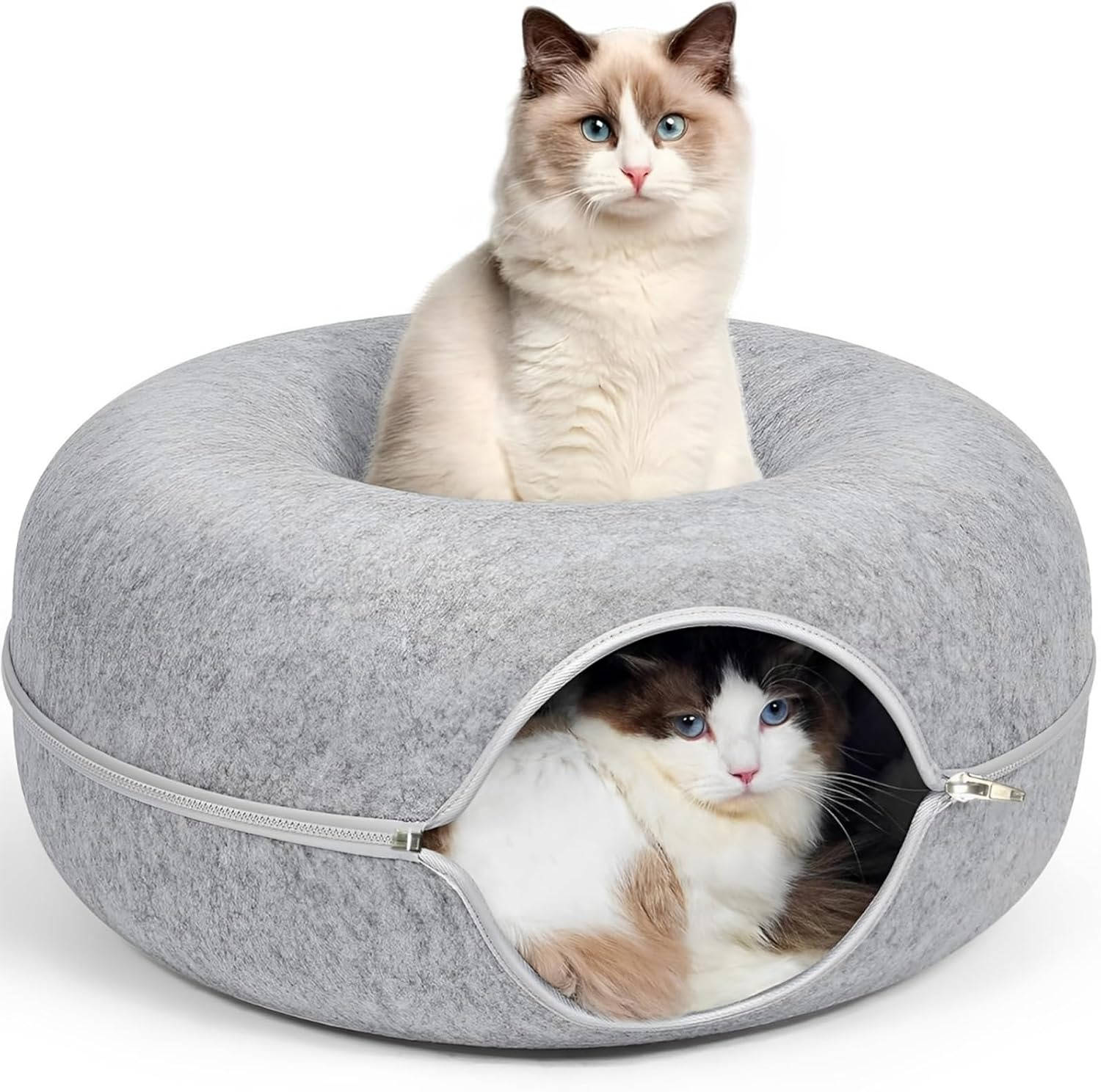 Donut Bed For Cats - alternate angle