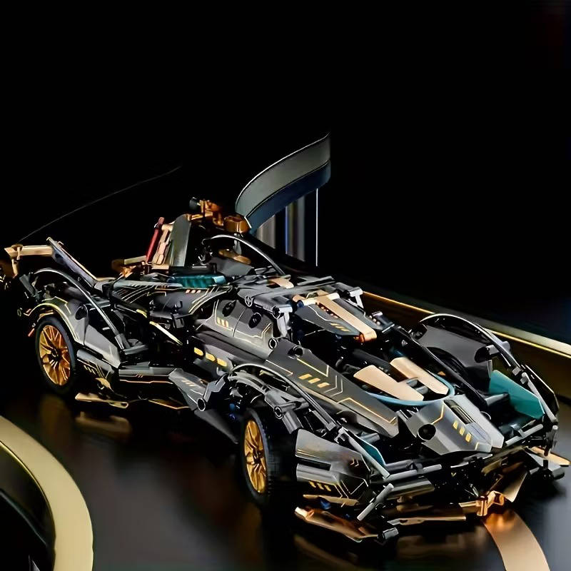 Puchica V12 Supercar Building Block Set (1,690 Pieces)