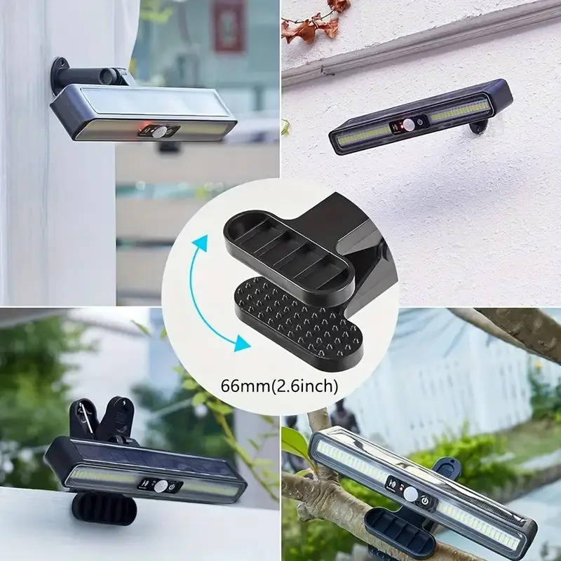 Solar Motion-Activated Fence Lights (2 Pack) - detail