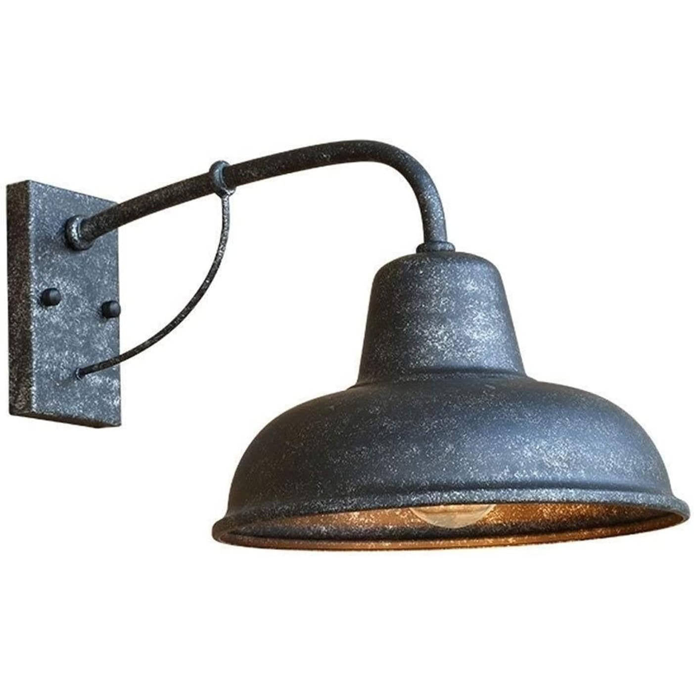 Antique Vintage Barn Light - detail