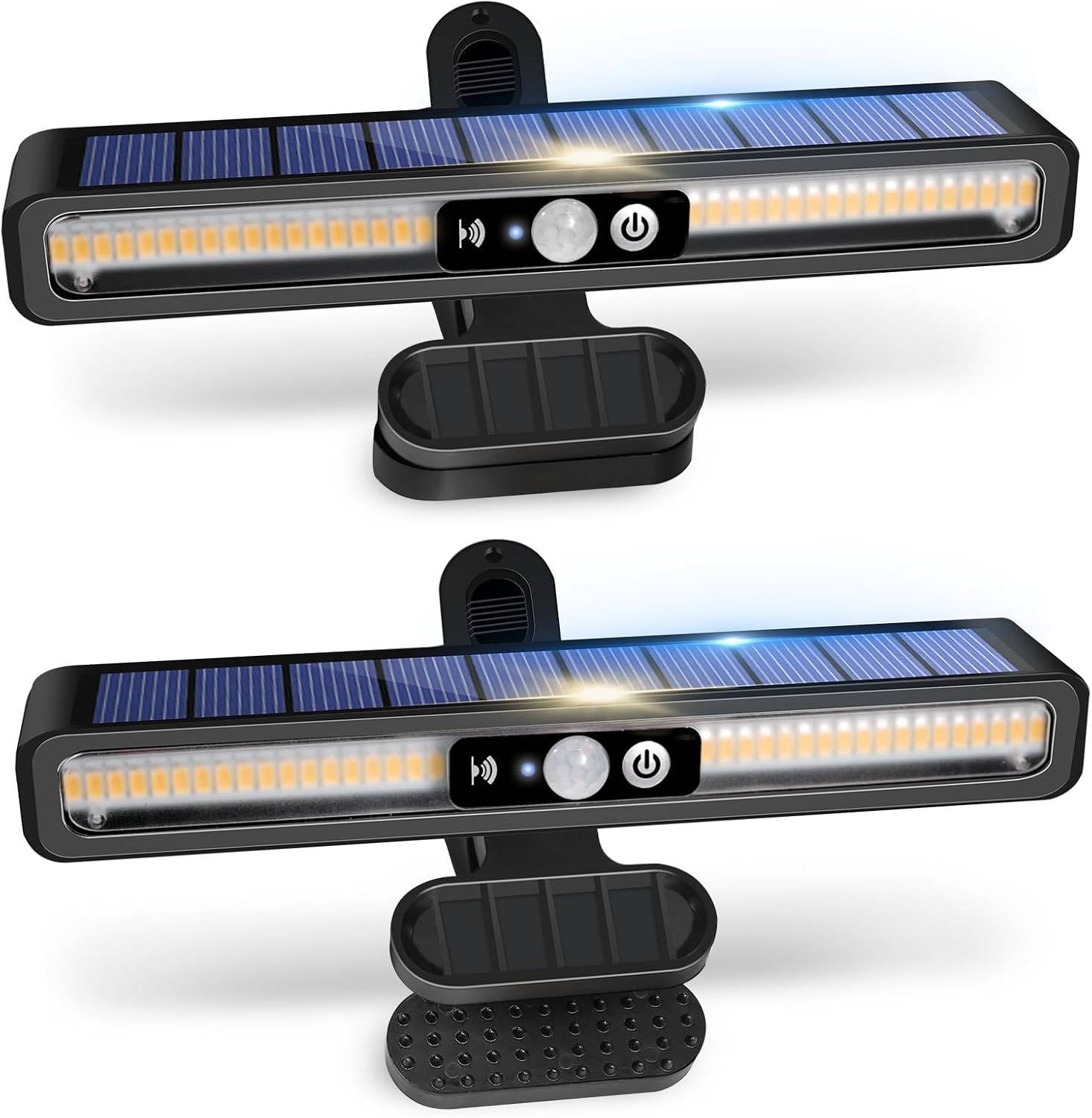 Solar Motion-Activated Fence Lights (2 Pack) - alternate angle