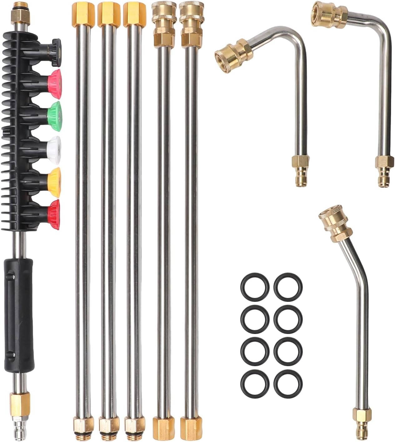 4000 PSI Telescoping High Pressure Power Washer Extension Wands For