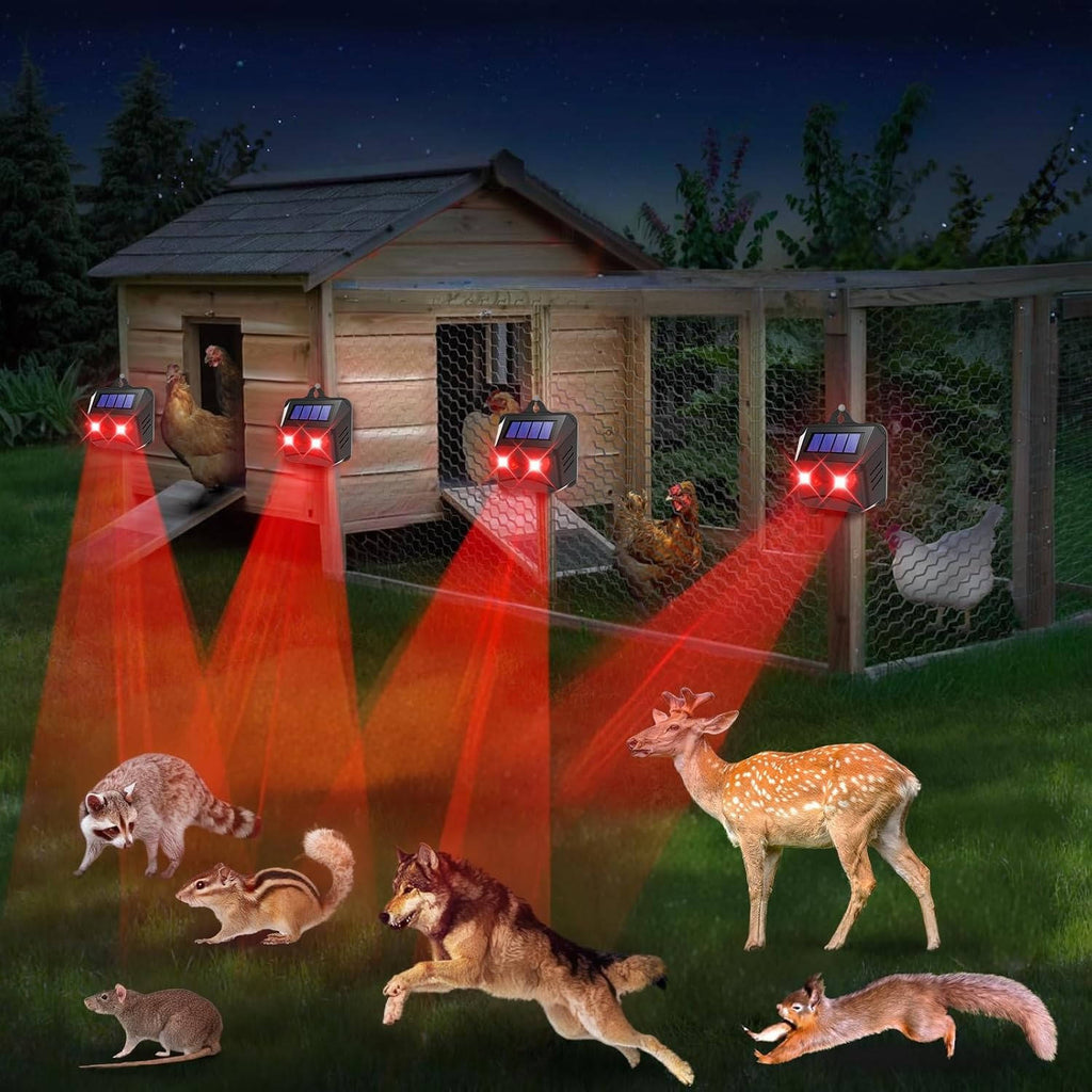 2pcs Solar Powered Ultrasonic Animal Repellent - detail