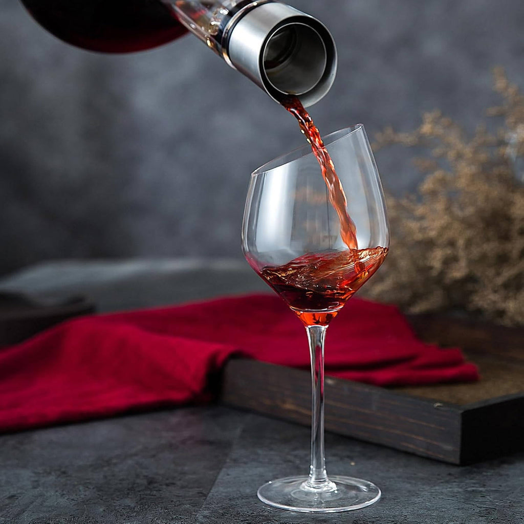 Crystal Glass Wine Decanter Aerator Carafe - detail