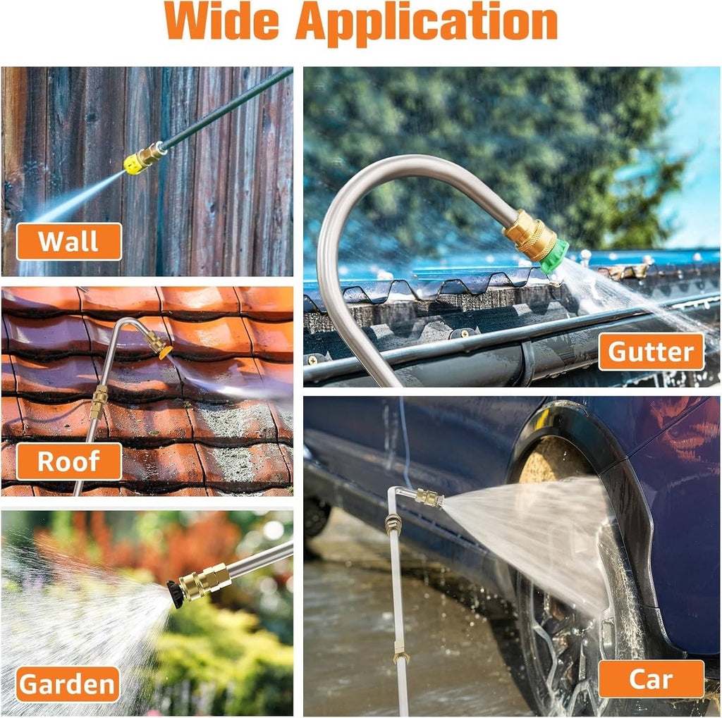4000 PSI Telescoping High Pressure Power Washer Extension Wands For