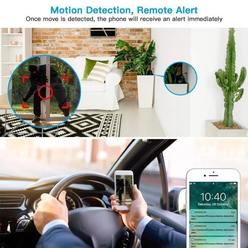 Magnetic WiFi Mini Security Camera - 1080p HD - detail