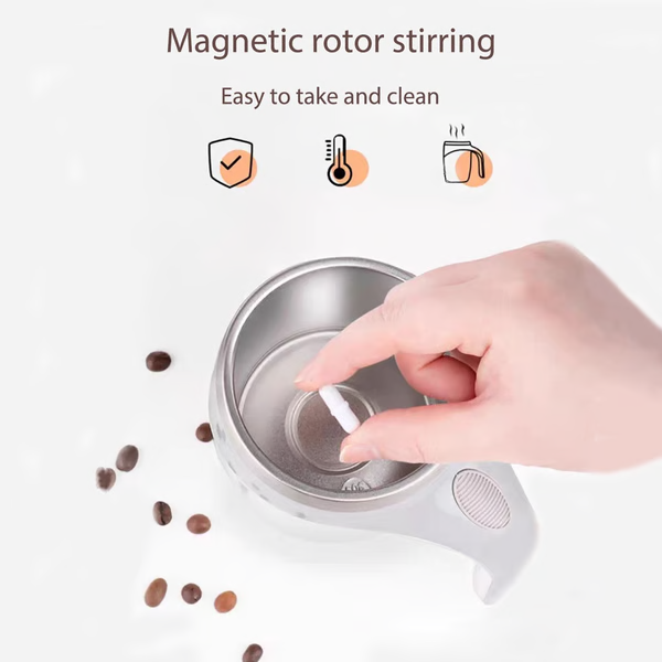 Automatic Self Stirring Magnetic Coffee Cup - alternate angle