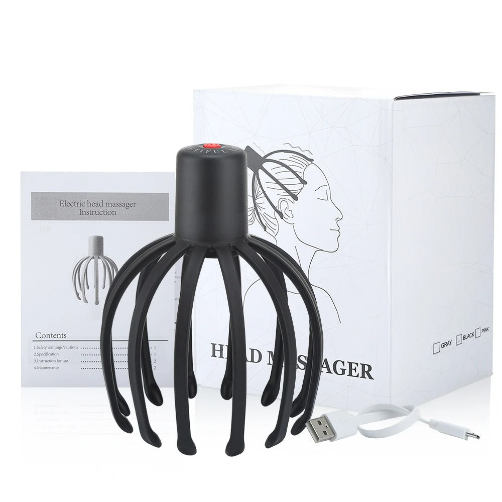 Electric Octopus Head Massager - Relaxing Scalp & Stress Relief Device - detail