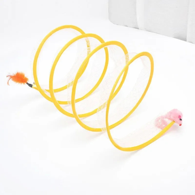 Collapsible S Type Interactive Cat Tunnel - alternate angle