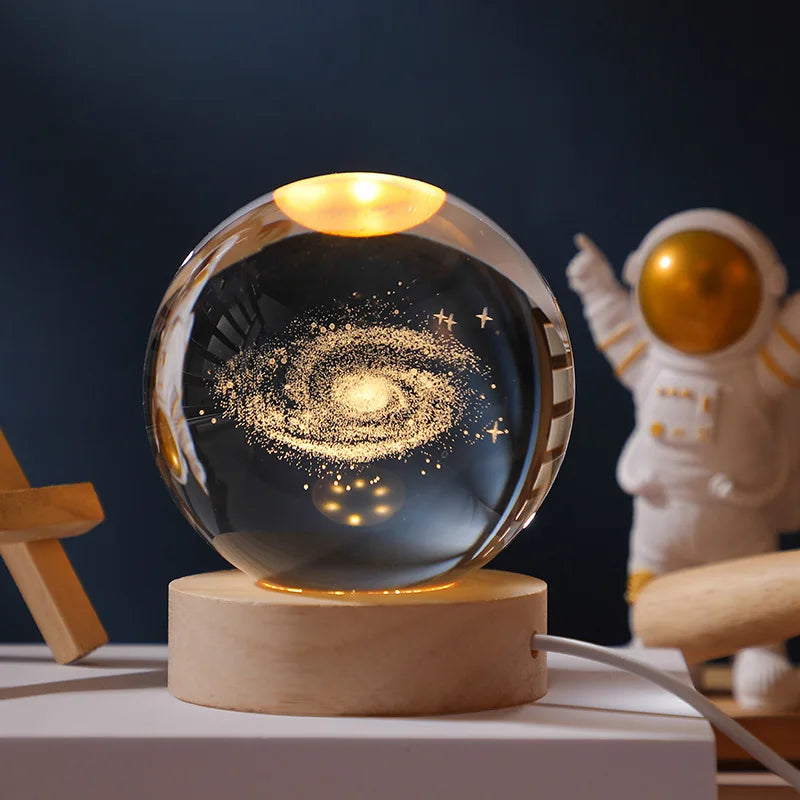 Crystal Ball Galaxy Projector - alternate angle