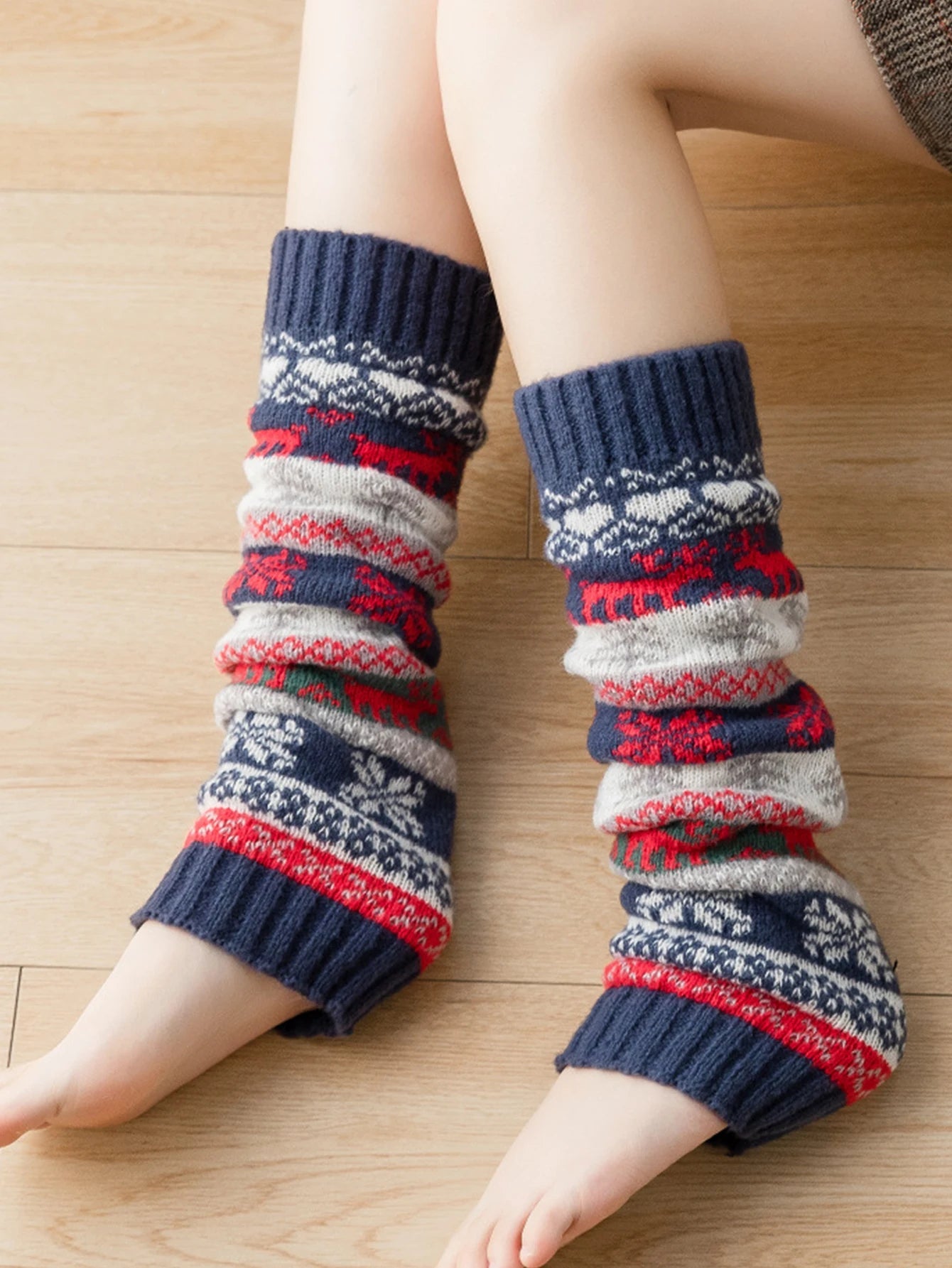 Cozy Knit Leg Warmer for Fall and Winter - detail