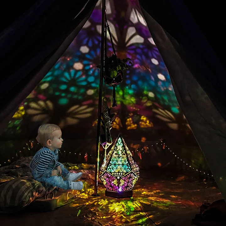 Bohemian Projection Lamp Colorful Night Light - detail