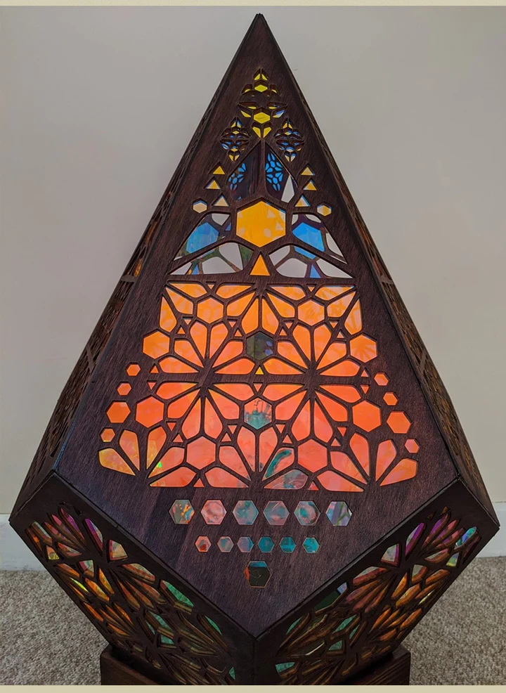 Bohemian Projection Lamp Colorful Night Light - detail