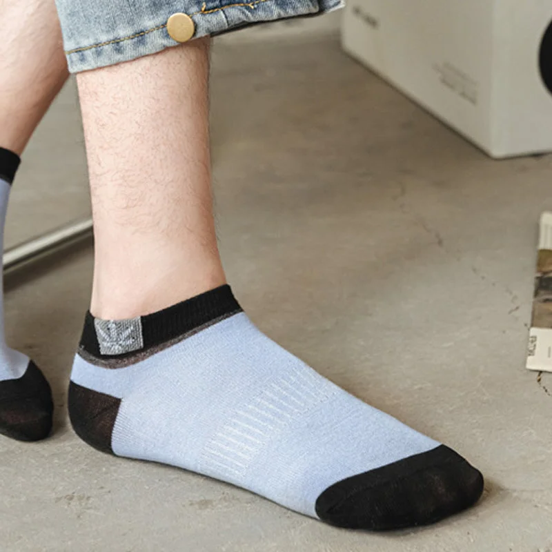 20 Pairs Mens Casual Thin Cotton Sweat Wicking Low Cut Ankle Socks - detail
