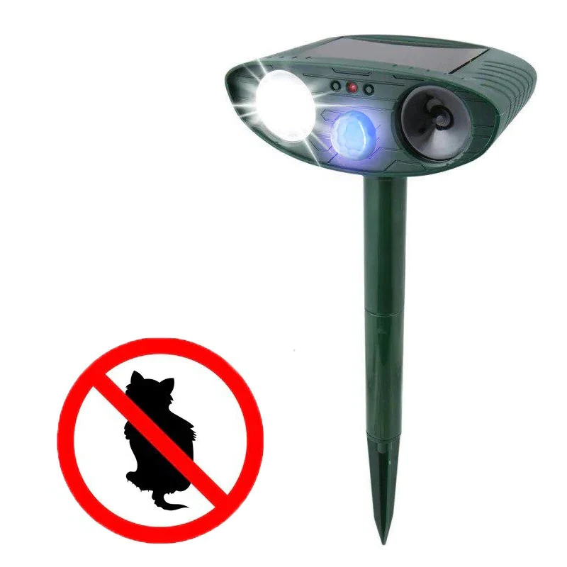 Dog Outdoor Solar Ultrasonic Repeller - Get Rid of Dogs in 48 Hours or It's Free - alternate angle