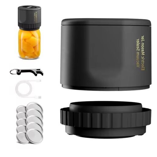 Electric Mason Jar Vacuum Sealer Kit | Cordless & Efficient Vacuum