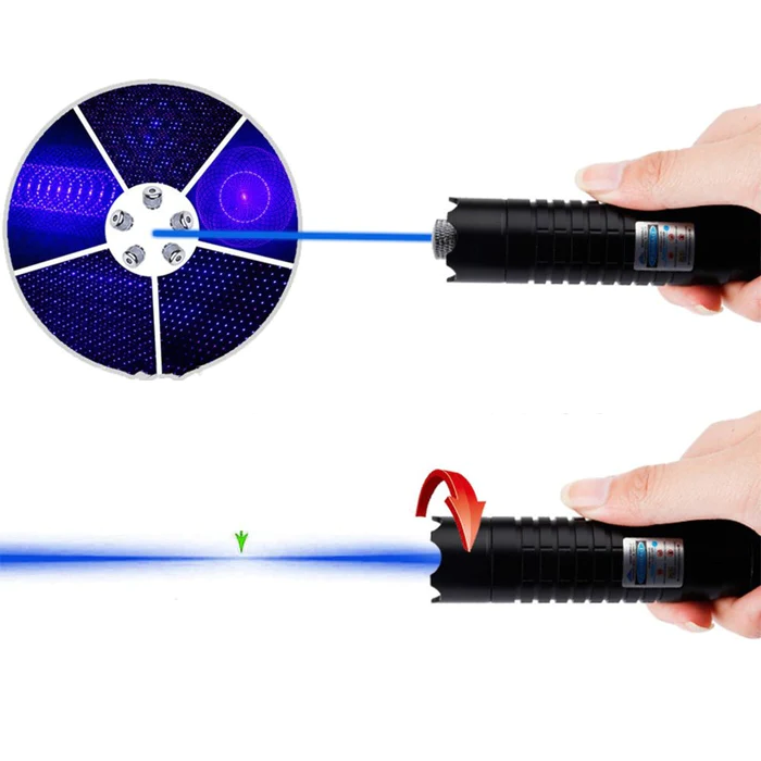 Burning Blue High-Power Tactical Laser Torch- Military Grade Flashlights - detail